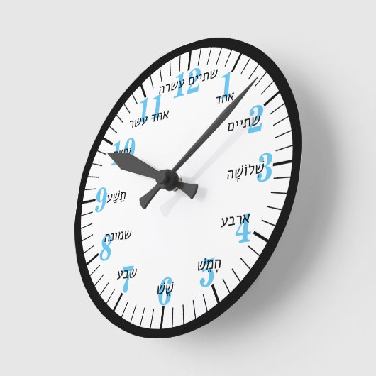 Hebreeuwse letters  ronde klok (Hoek)