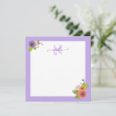 Hebreeuwse Monogram ALEF Persoonlijk Hartelijk dan Bedankkaart (Staand voorkant)