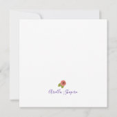 Hebreeuwse Monogram ALEF Persoonlijk Hartelijk dan Bedankkaart (Achterkant)