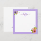 Hebreeuwse monogram SHIN Persoonlijke dank Notitiekaartje (Voorkant / Achterkant)