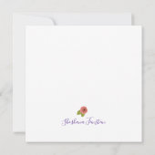 Hebreeuwse monogram SHIN Persoonlijke dank Notitiekaartje (Achterkant)