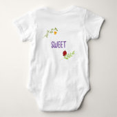 Hebreeuwse Naam Mijn Eerste Rosh Hashana Joods Nie Romper (Achterkant)