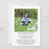 Hebreeuwse naam Virtuele balk Mitzvah 2 Foto Gold Kaart (Achterkant)