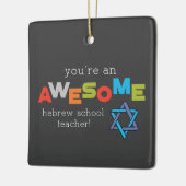 Hebreeuwse onderwijsdag, Geweldige Keramisch Ornament (Links)