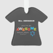 Hebreeuwse onderwijsdag, Geweldige Ornament (achterkant)