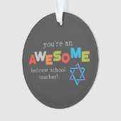 Hebreeuwse onderwijsdag, Geweldige Ornament (voorkant)