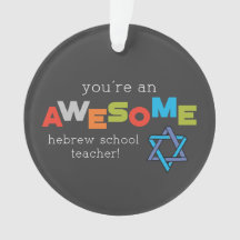 Hebreeuwse onderwijsdag, Geweldige