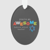 Hebreeuwse onderwijsdag, Geweldige Ornament (voorkant)