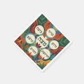 Hebreeuwse Pesach Seder Bord voor Pesach-diner  Servet (Hoek)