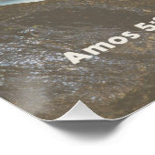 Hebreeuwse profeet Amos Quote Justice & Righteines Perfect Poster (Hoek)