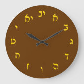 Hebreeuwse scriptletters grote klok (Voorkant)