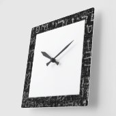 Hebreeuwse tekst vierkante klok (Hoek)