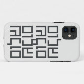 Hebreeuwse Typografie: Shalom Shalom Case-Mate iPhone Case (Achterkant (horizontaal))