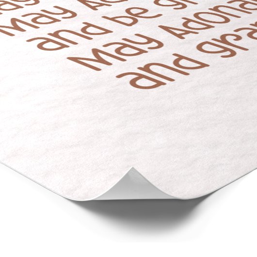 Hebreeuwse verbijstering voor joodse meisjes's Roo Poster (Hoek)