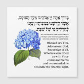 Hebreeuwse verlichting voor kaarsen uit Shabbat Hy (Voorkant)