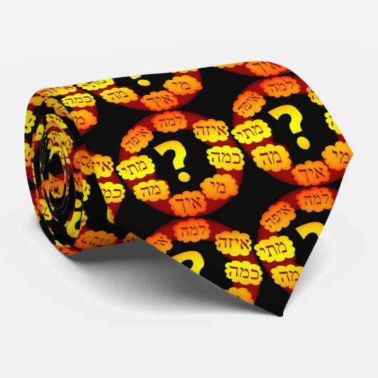 Hebreeuwse vraag stropdas (Opgerold)