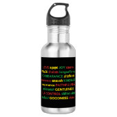 Hebreeuwse vrucht van de Geest Christelijk Geperso Waterfles (Voorkant)