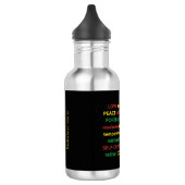 Hebreeuwse vrucht van de Geest Christelijk Geperso Waterfles (Links)