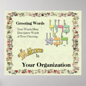  Hebreeuwse Welkomstteken Poster (Voorkant)