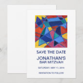 Hebreeuwse woord Chai – Leven Save The Date (Voorkant / Achterkant)