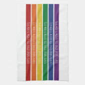 Hebreeuwse zegeling - Joodse steun voor lesbische, Theedoek (Verticaal)