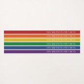 Hebreeuwse zegeling - Joodse steun voor lesbische, Yogamat (Achterkant (horizontaal))