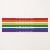 Hebreeuwse zegeling - Joodse steun voor lesbische, Yogamat (Voorkant (horizontaal))