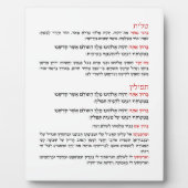 Hebreeuwse zegels voor Tallit en Tefillin Fotoplaat (Voorkant)