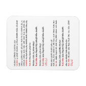 Hebreeuwse zegels voor Tallit en Tefillin Magneet (Horizontaal)