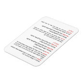 Hebreeuwse zegels voor Tallit en Tefillin Magneet (Linkerzijde)