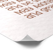 Hebreeuwse Zegen voor Joodse Meisjes Slaapkamer Ba Poster (Hoek)