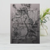 Hebrew Al ha-Nisim Hanukkah Prayer Kaart (Staand voorkant)