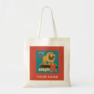 Hebrew Aleph Bet Canvas tas