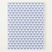 Hebrew Aleph Tav Blue Planner (Achterkant)
