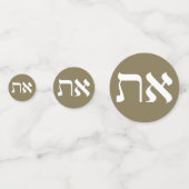Hebrew Aleph-Tav Confetti (Voorkanten)