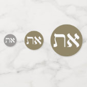 Hebrew Aleph-Tav Confetti (Voorkanten)