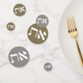 Hebrew Aleph-Tav Confetti (Groep)