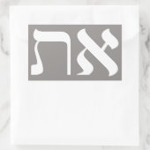 Hebrew Aleph Tav Rechthoekige Sticker (Tas)