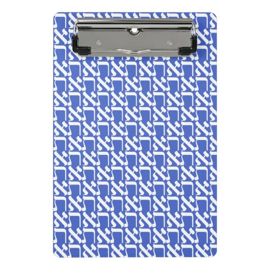 Hebrew Aleph Tav White Mini Klembord (Voorkant)