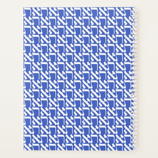 Hebrew Aleph Tav White Planner (Achterkant)
