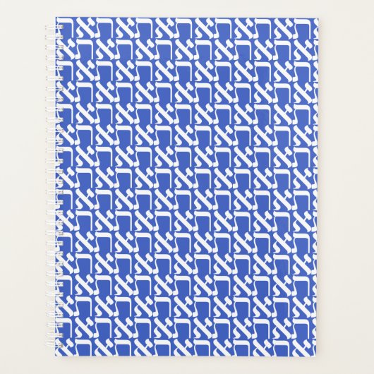 Hebrew Aleph Tav White Planner (Voorkant)