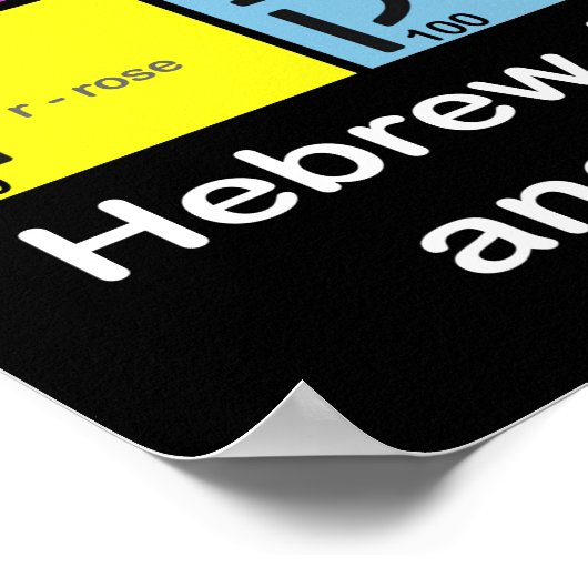 Hebrew Alephbet Poster (Hoek)