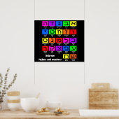 Hebrew Alephbet Poster (Keuken)