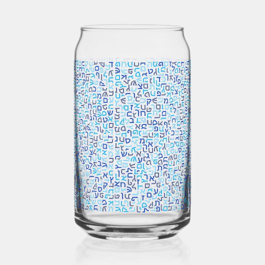 Hebrew Blikvorm Glas (Achterkant)