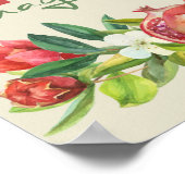 Hebrew Chag Sameach - Happy Jewish Feestdagen Poster (Hoek)