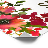 Hebrew Chag Sameach - Happy Jewish Feestdagen Poster (Hoek)