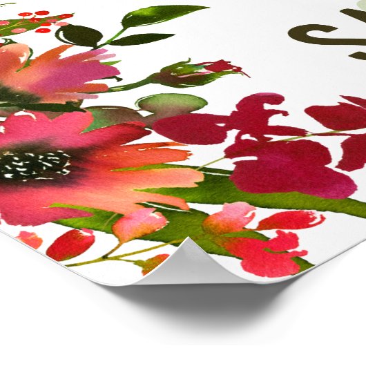 Hebrew Chag Sameach - Happy Jewish Feestdagen Poster (Hoek)