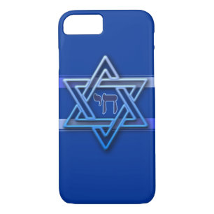 Hebrew Chai Jewish Star van David Case-Mate iPhone Case