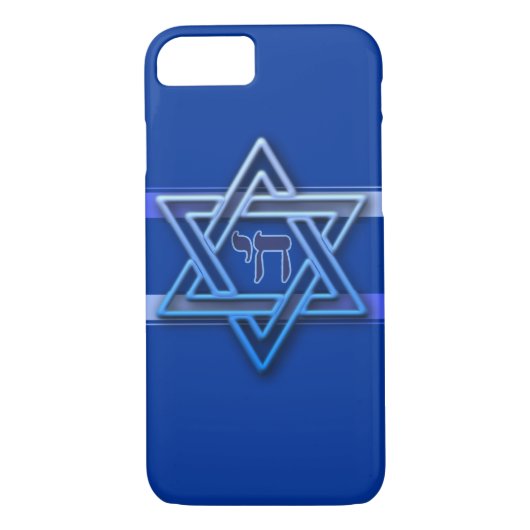 Hebrew Chai Jewish Star van David Case-Mate iPhone Case (Achterkant)