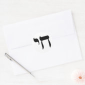 Hebrew Chai-symbool Ronde Sticker (Envelop)